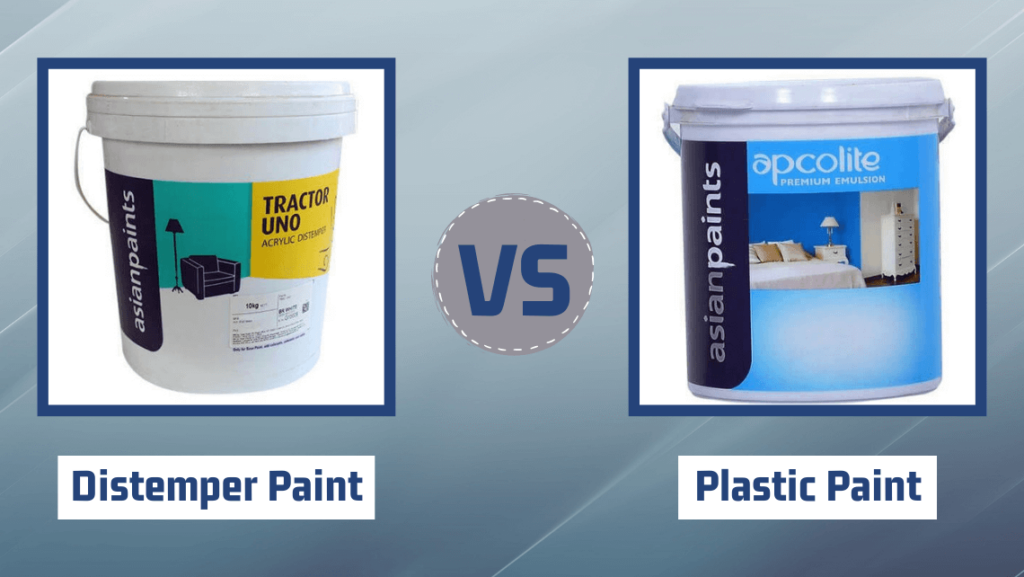 Difference Between Distemper And Plastic Paint